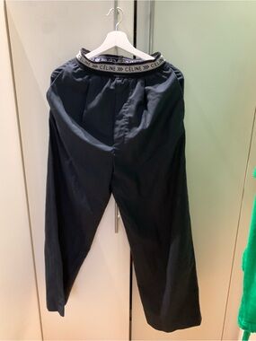 Celine iconic logo Chinos with Branded Elastic Waistband